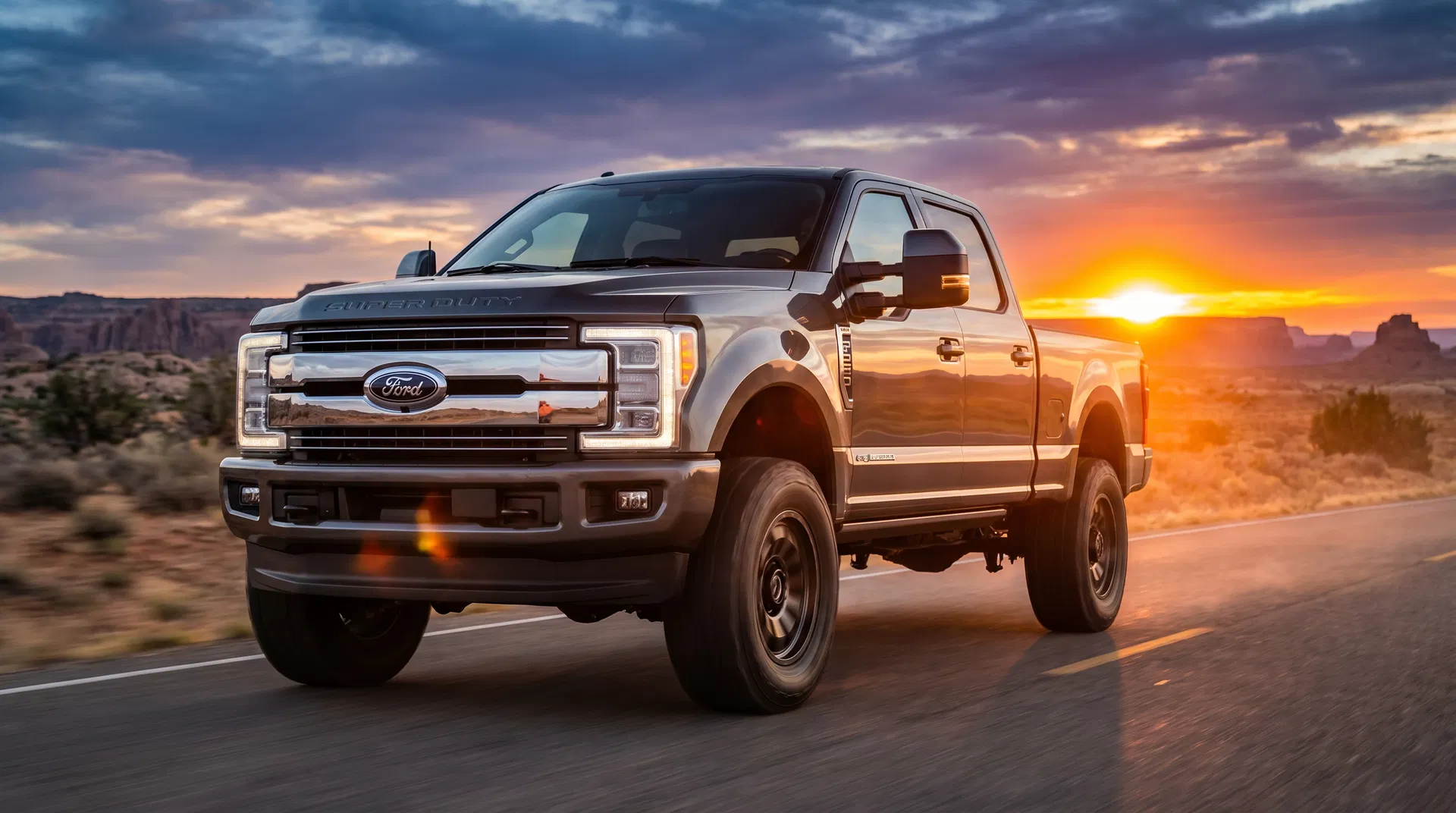 Ford F-350 Super Duty truck with remanufactured 6.7L PowerStroke diesel engine installed